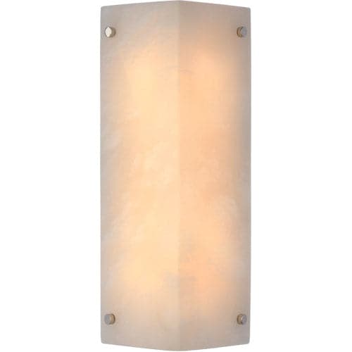 Clarice Wall Sconce-Visual Comfort-VISUAL-ARN 2043ALB/PN-Wall LightingAlabaster and Polished Nickel-1-France and Son