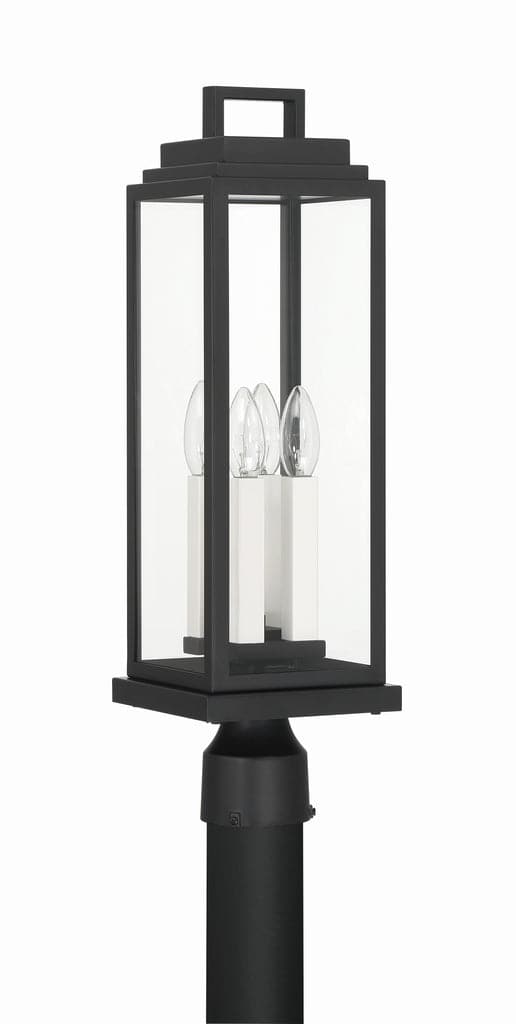 Aspen 4 Light Outdoor Post-Crystorama Lighting Company-CRYSTO-ASP-8919-MK-Outdoor Post Lanterns-1-France and Son