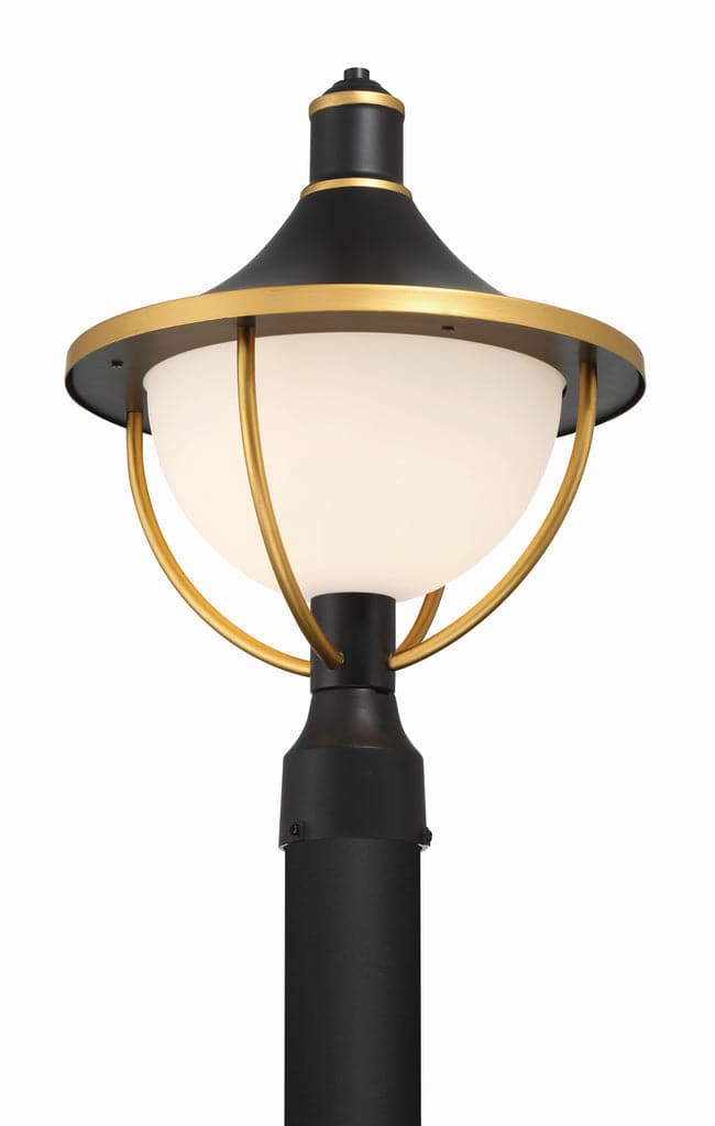 Atlas 1 Light Outdoor Post-Crystorama Lighting Company-CRYSTO-ATL-709-MK-TG-Outdoor Post Lanterns-1-France and Son