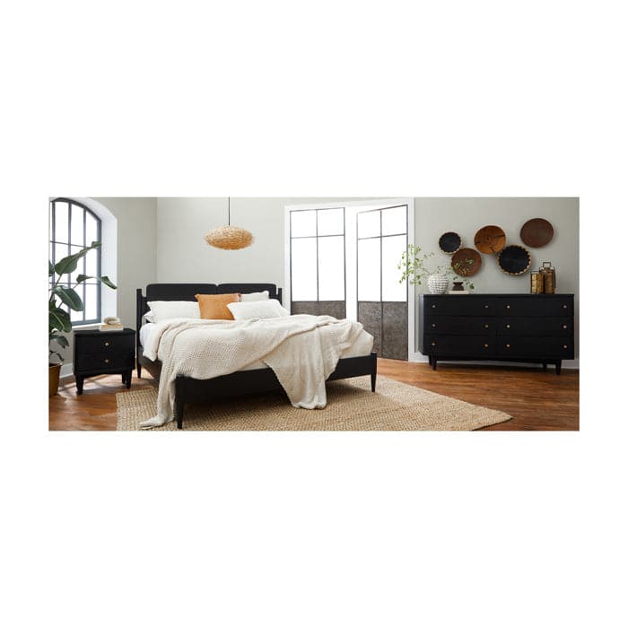 Daniel King Bed-Union Home Furniture-UNION-BDM00134-BedsCharcoal-1-France and Son