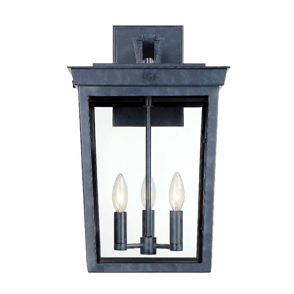 Belmont 3 Light Outdoor Wall Mount-Crystorama Lighting Company-CRYSTO-BEL-A8063-GE-Wall Lighting-1-France and Son