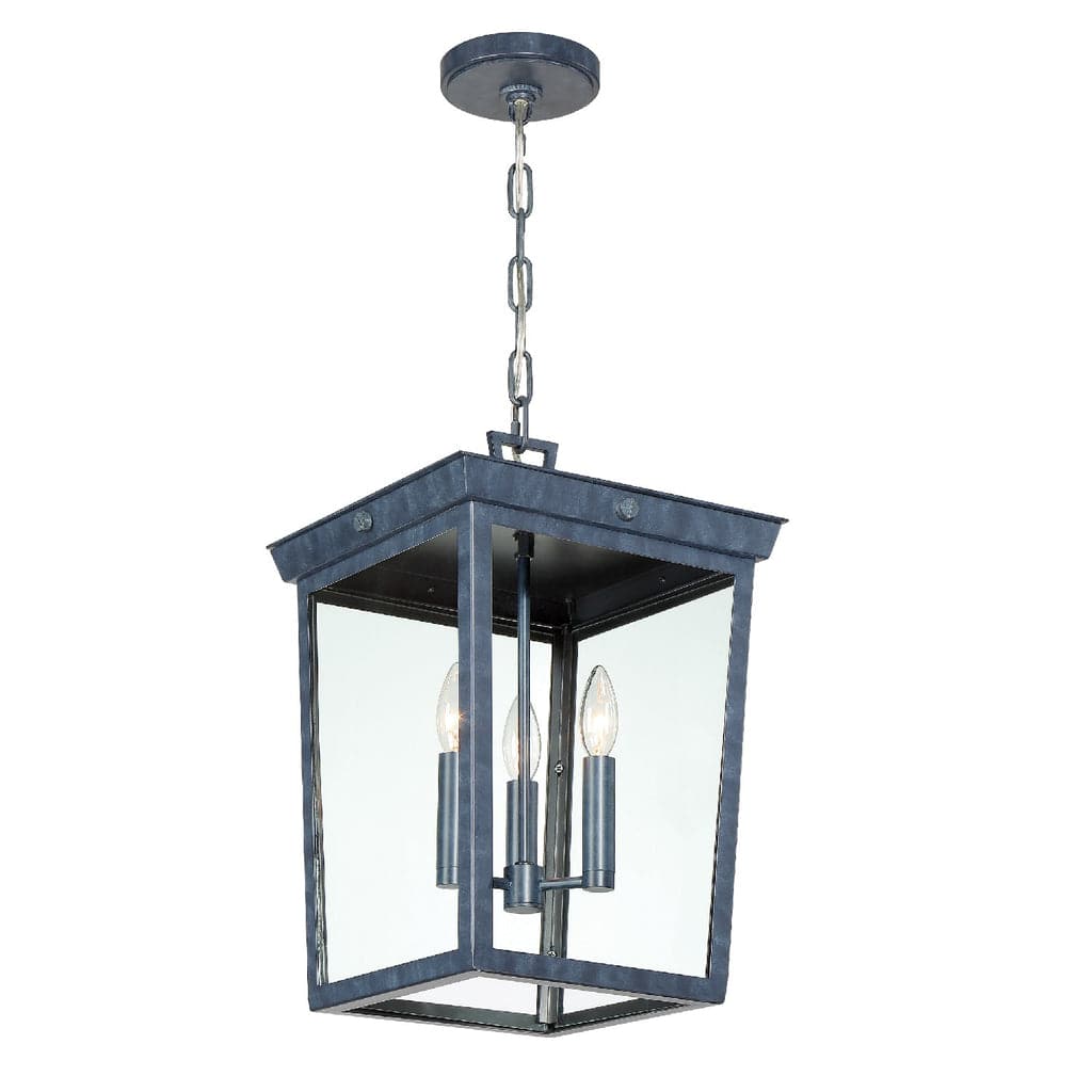 Belmont 3 Light Outdoor Pendant-Crystorama Lighting Company-CRYSTO-BEL-A8065-GE-Outdoor Pendants-1-France and Son