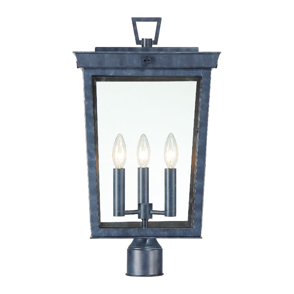 Belmont 3 Light Outdoor Lantern Post-Crystorama Lighting Company-CRYSTO-BEL-A8069-GE-Outdoor Post Lanterns-1-France and Son