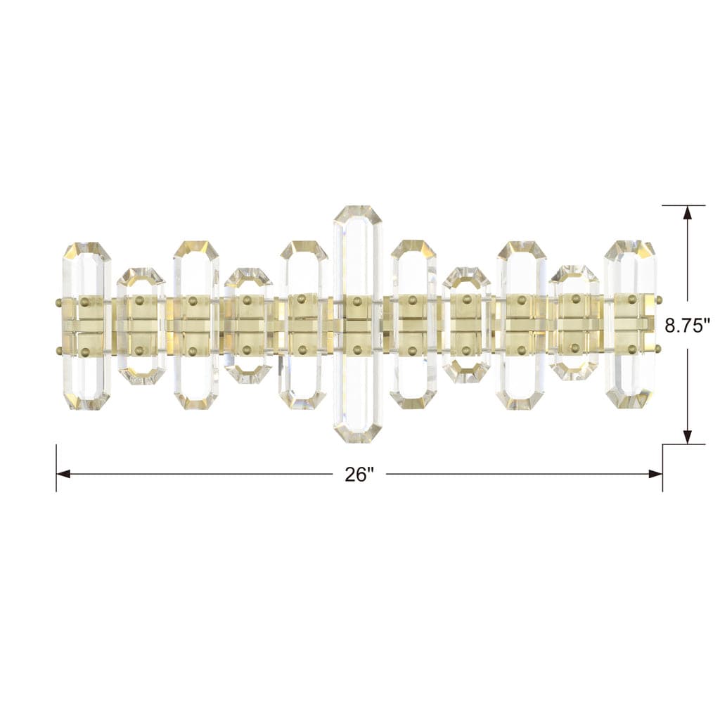 Bolton 3 Light Vanity-Crystorama Lighting Company-CRYSTO-BOL-8883-AG-Bathroom Lighting-1-France and Son