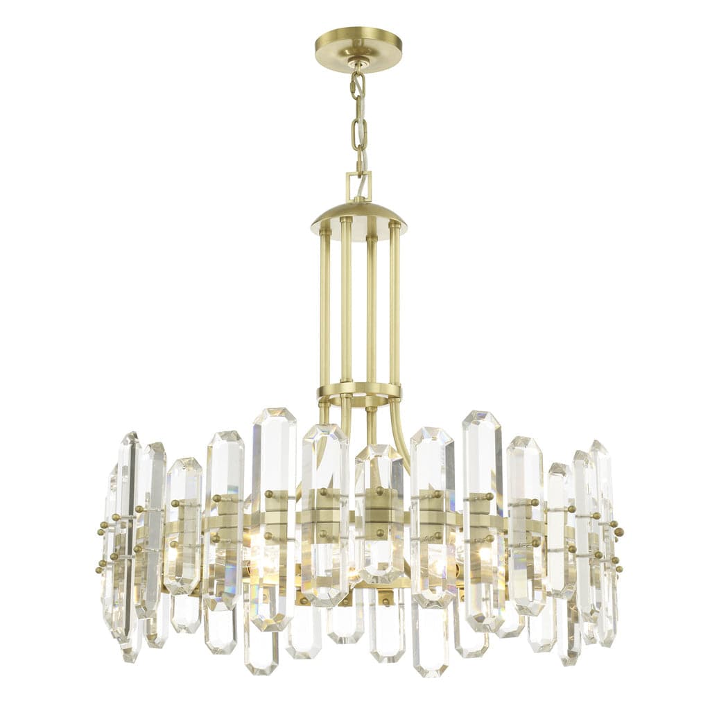 Bolton 8 Light Chandelier-Crystorama Lighting Company-CRYSTO-BOL-8888-AG-ChandeliersAntique Brass-1-France and Son