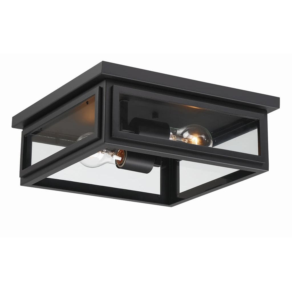 Byron 2 Light Outdoor Ceiling Mount-Crystorama Lighting Company-CRYSTO-BYR-80100-MK-Outdoor Flush Mounts-1-France and Son