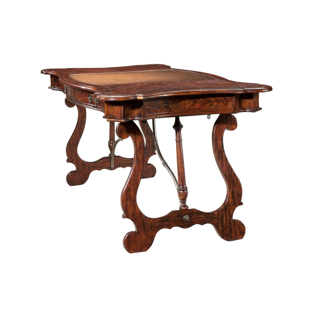 Braganea Writing Table-Theodore Alexander-THEO-CB71007-Desks-1-France and Son