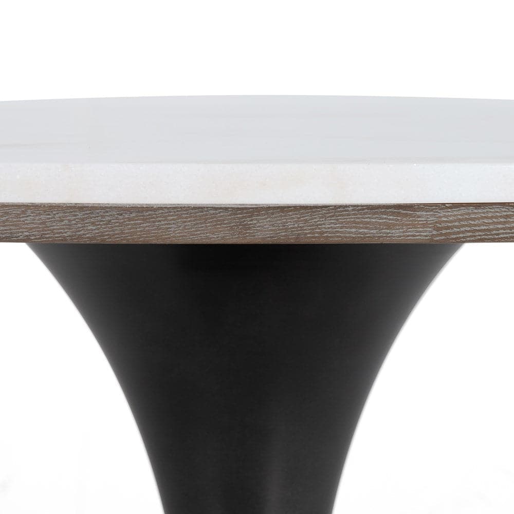 Powell Dining Table-Four Hands-FH-CIMP-134C-Dining TablesSmall-White Marble-28-France and Son