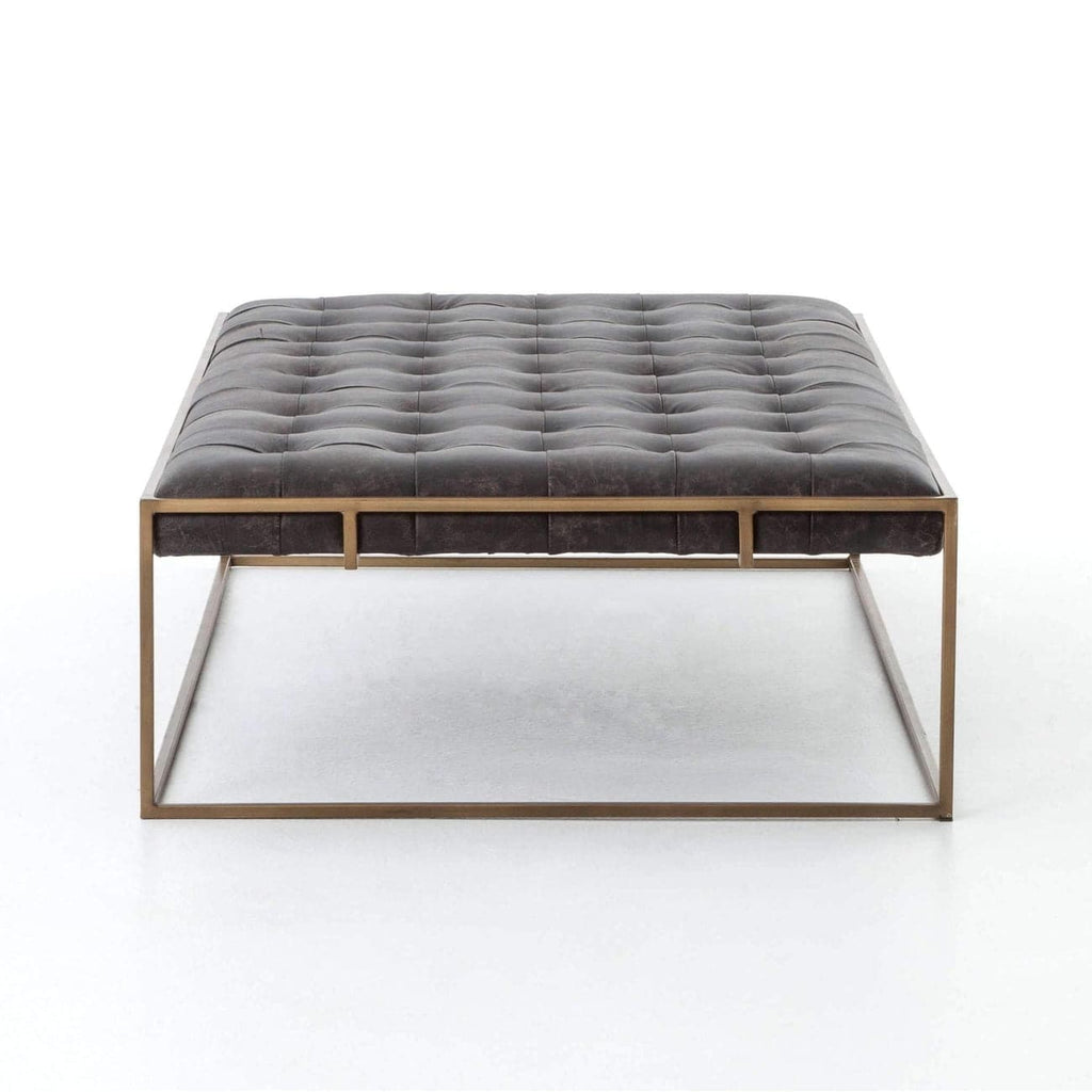 Oxford Coffee Table-Four Hands-FH-CIRD-158-Coffee TablesRectangle Small-Rialto Ebony / Antique Brass-11-France and Son