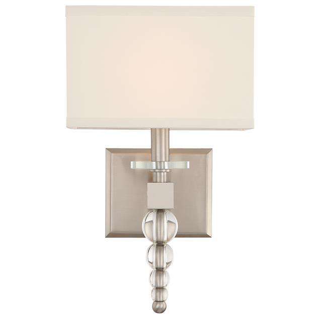 Clover 1 Light Sconce-Crystorama Lighting Company-CRYSTO-CLO-8892-AG-Wall LightingAged Brass-1-France and Son