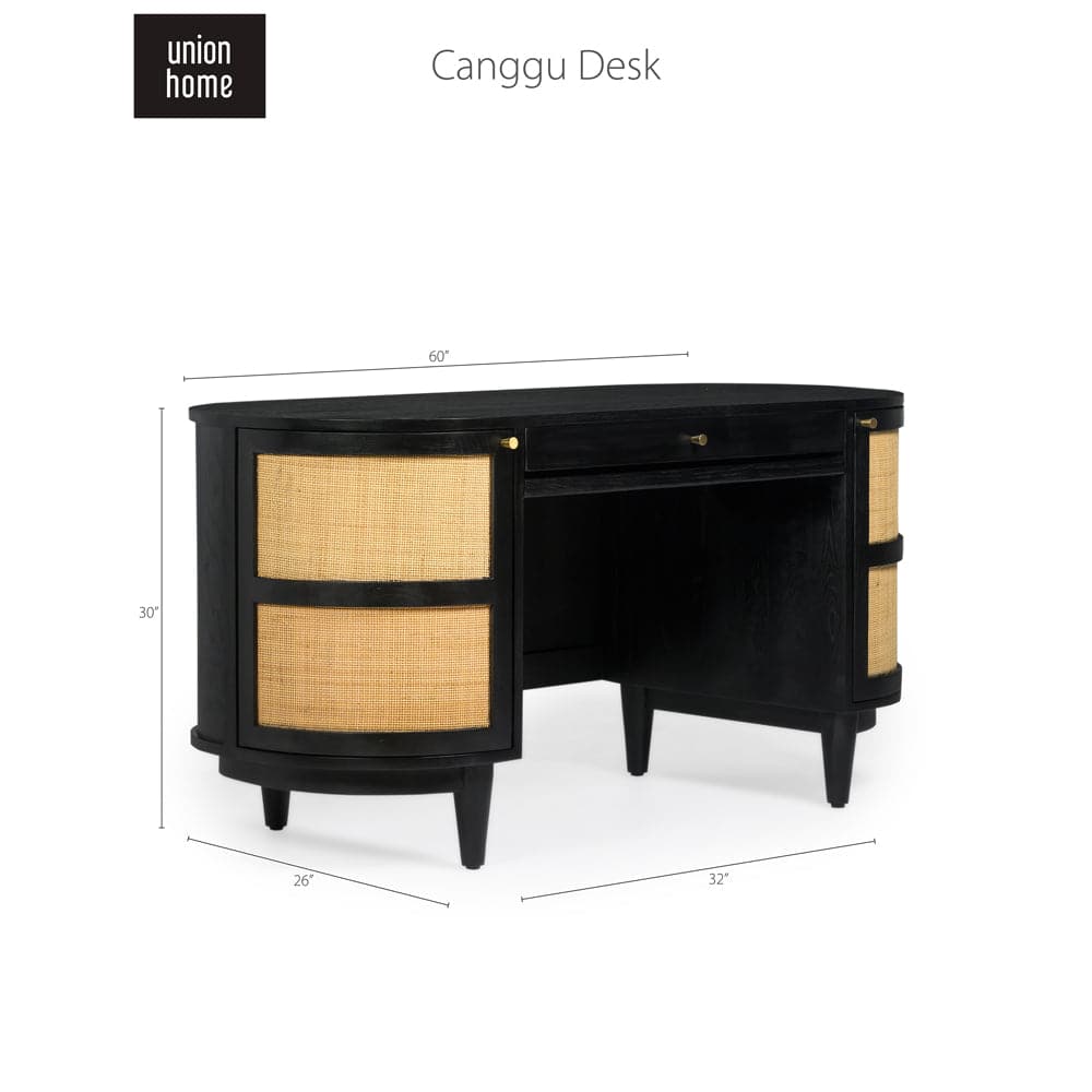 Canggu Desk-Union Home Furniture-UNION-LVR00560-Desks-1-France and Son