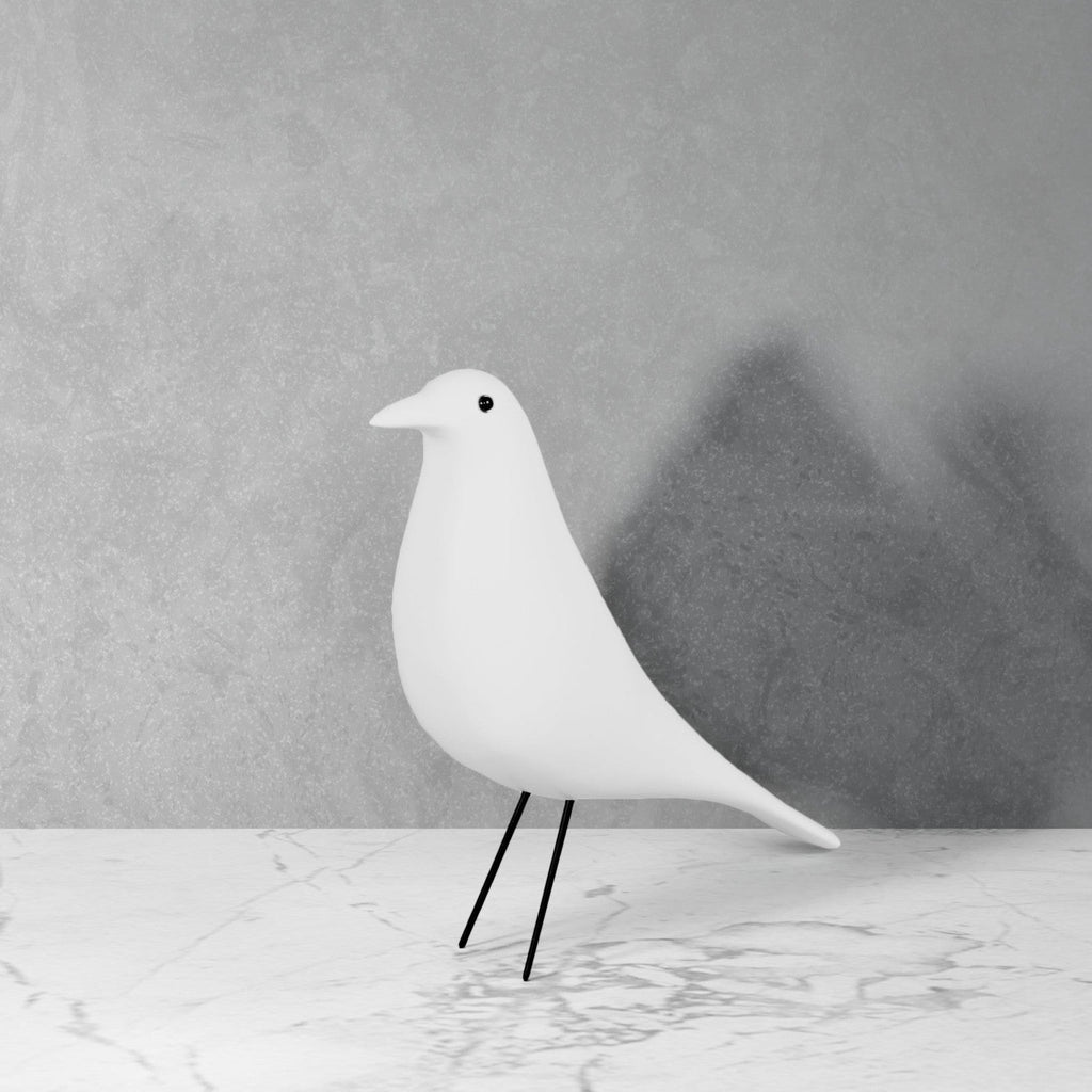 Mid Century Study Bird-France & Son-DB004WHITE-Decorative ObjectsWhite-1-France and Son