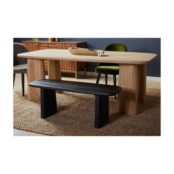 Laurel Dining Bench-Union Home Furniture-UNION-DIN00152-BenchesCharcoal-1-France and Son