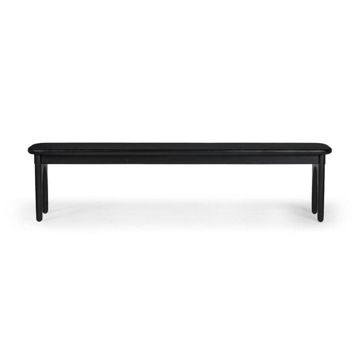 Luna Dining Bench-Union Home Furniture-UNION-DIN00281-BenchesCharcoal Oil Finish-1-France and Son