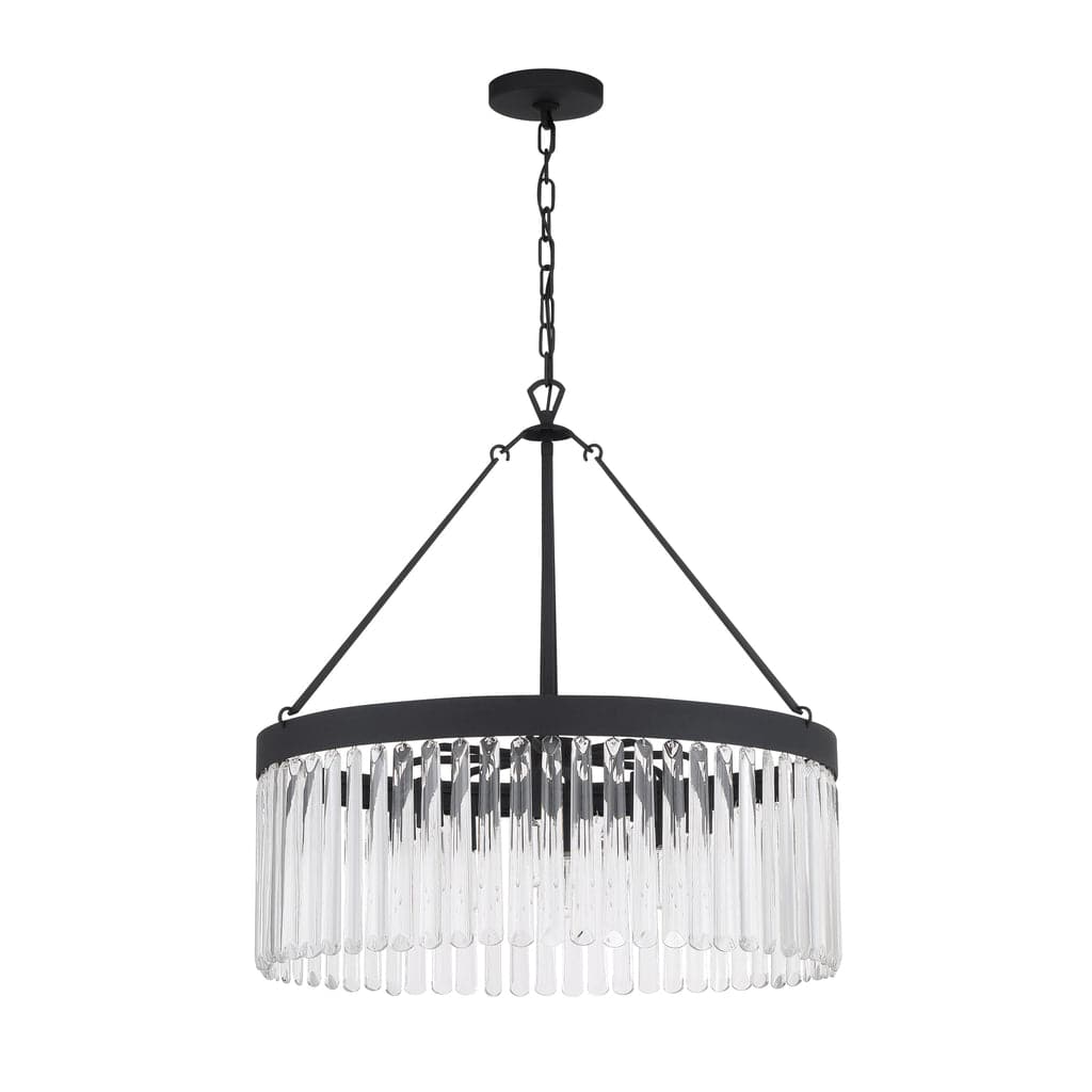Emory 8 Light Chandelier-Crystorama Lighting Company-CRYSTO-EMO-5406-BF-ChandeliersBlack-1-France and Son