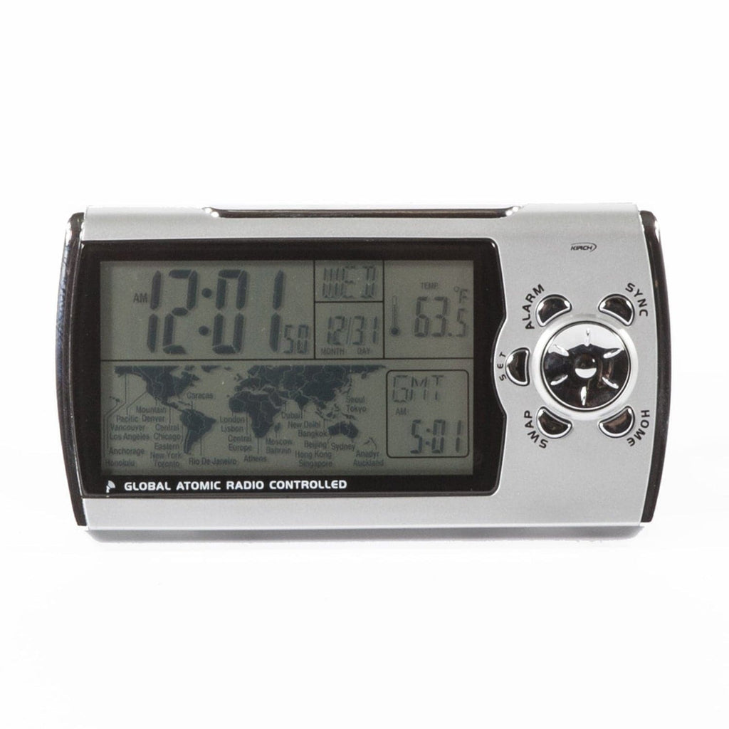 Portable Atomic Clock with Radio and Worldtime-France & Son-EX303SX-Clocks-2-France and Son