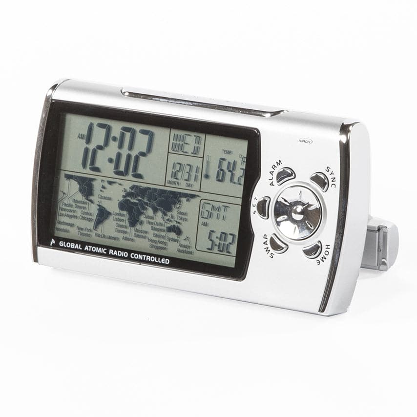 Portable Atomic Clock with Radio and Worldtime-France & Son-EX303SX-Clocks-2-France and Son