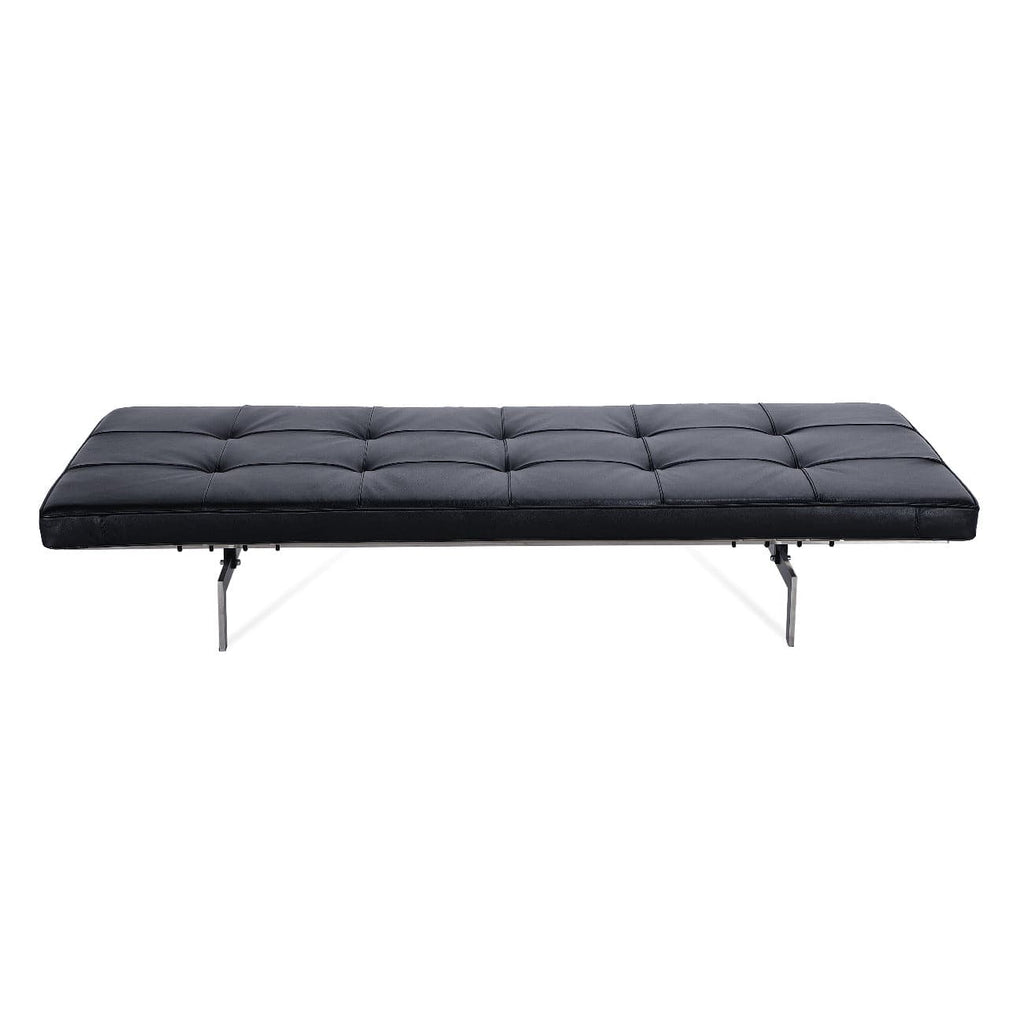 Poul Leather Daybed-France & Son-FB6639BLK-Daybeds-2-France and Son