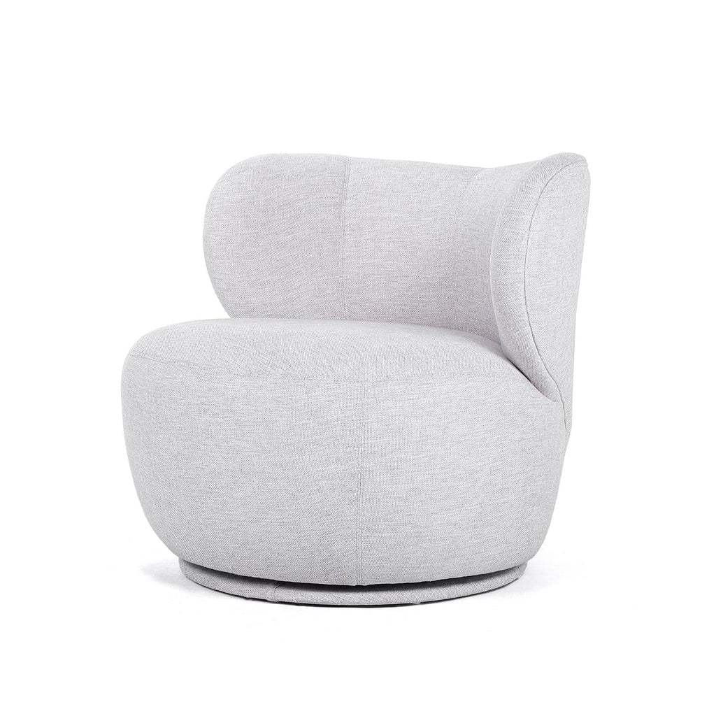 Bun Swivel Chair-France & Son-FB7001OWHT-Lounge Chairs-2-France and Son