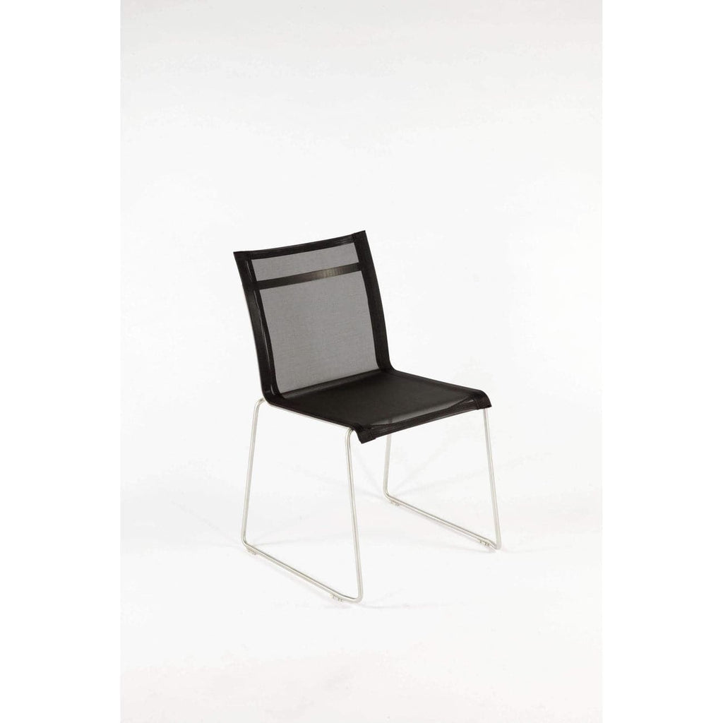 Lanai Side Chair - Outdoor-France & Son-FCC0701BLK-Outdoor Dining Chairs-4-France and Son