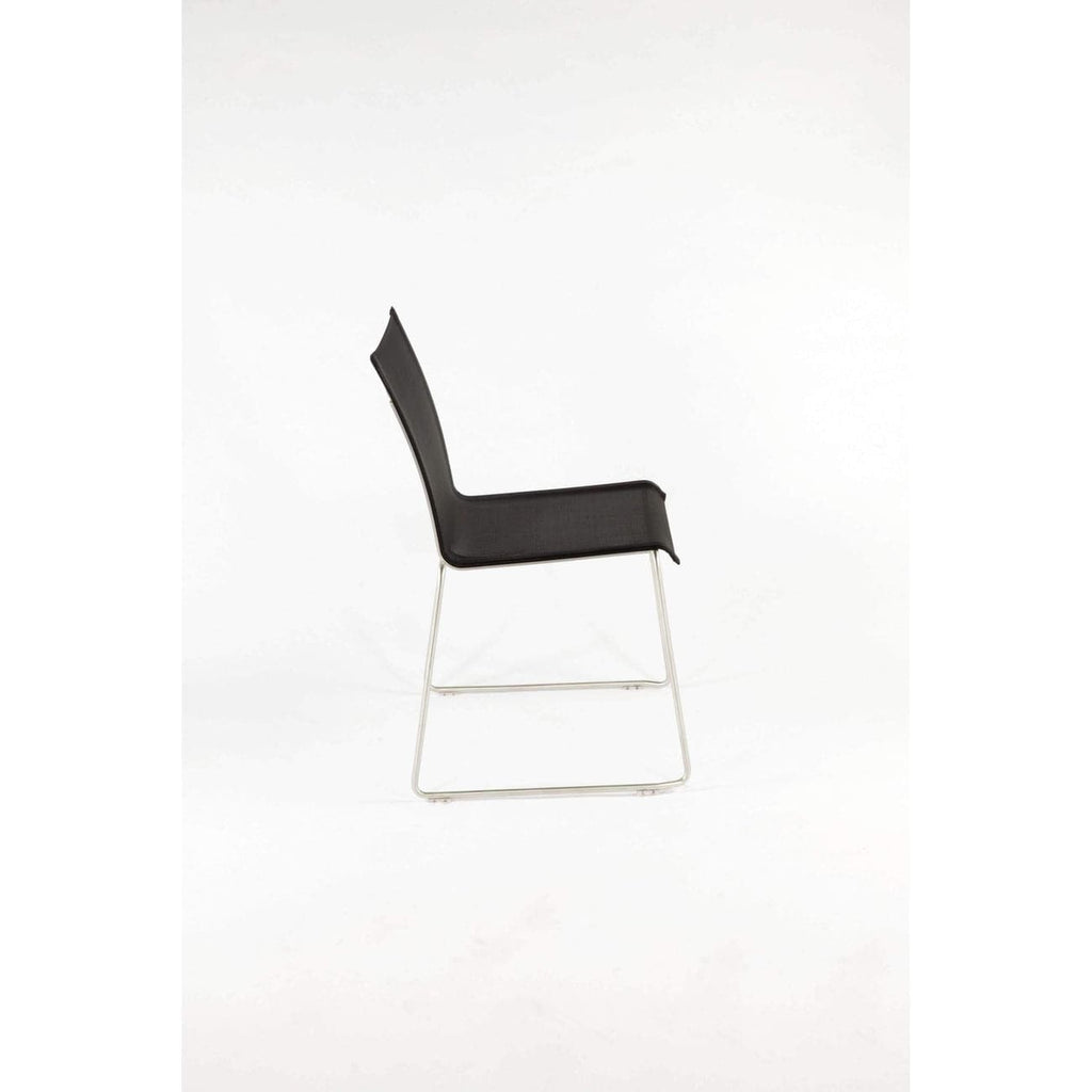 Lanai Side Chair - Outdoor-France & Son-FCC0701BLK-Outdoor Dining Chairs-4-France and Son