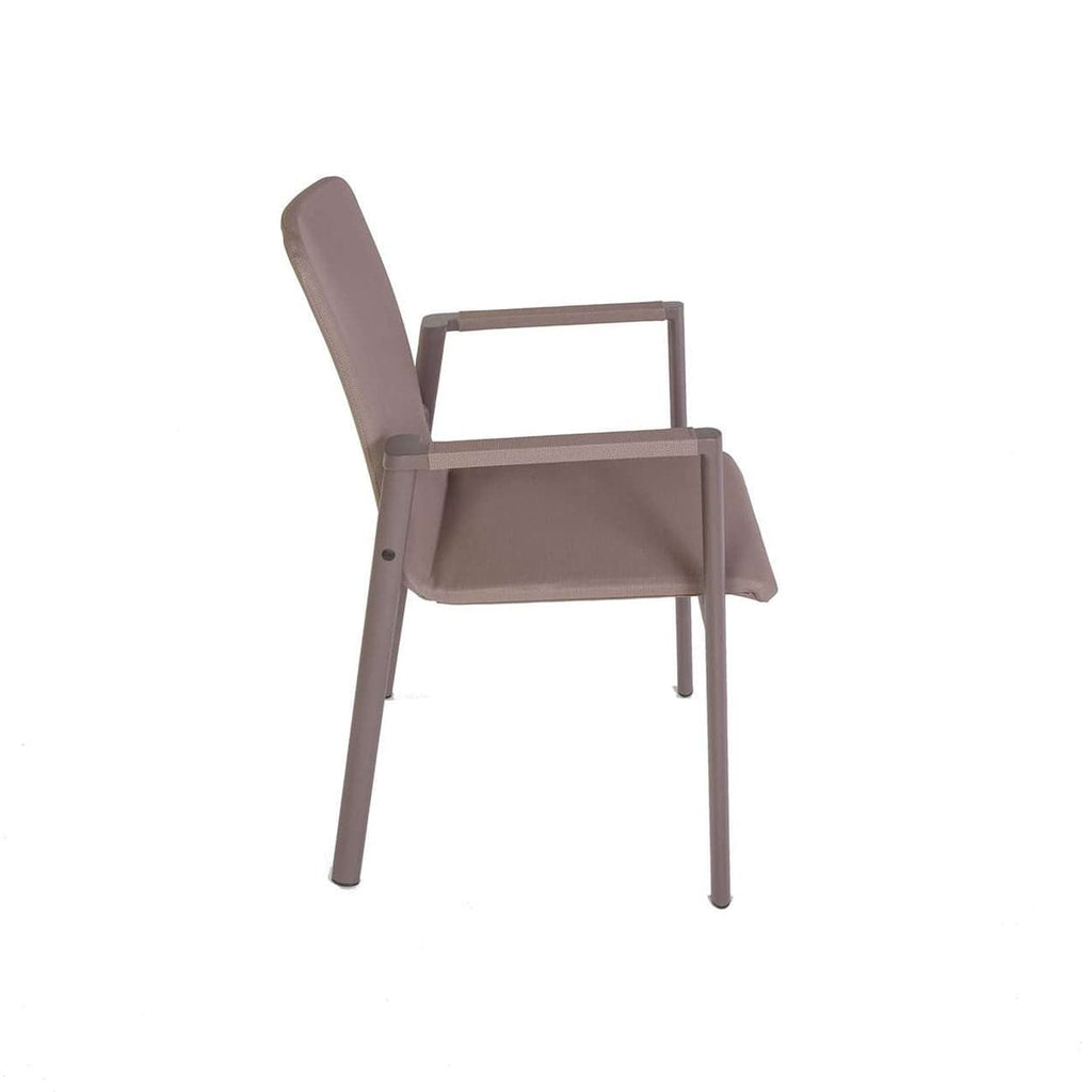 Slano Outdoor Dining Arm Chair-France & Son-FCC4104TAUPE-Outdoor Dining Chairs-2-France and Son