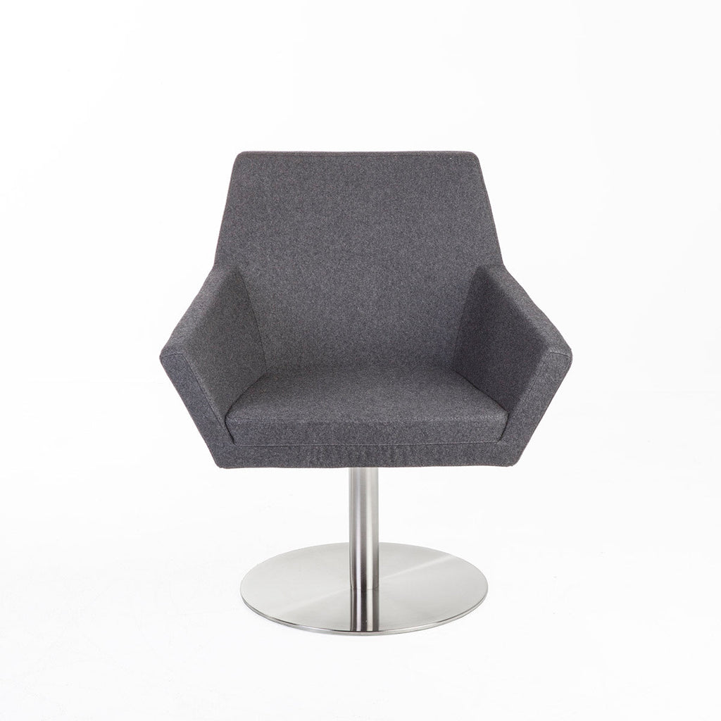 Polygon Lounge Chair-France & Son-FJC073DGREY-Lounge Chairs-1-France and Son