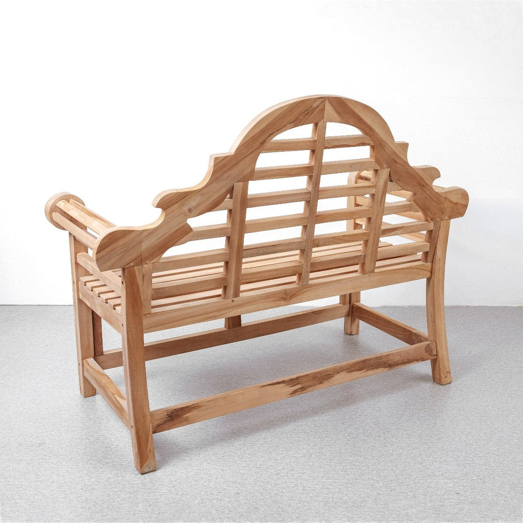 Bahram Outdoor Teak Bench-France & Son-FL1022-Benches54"-1-France and Son