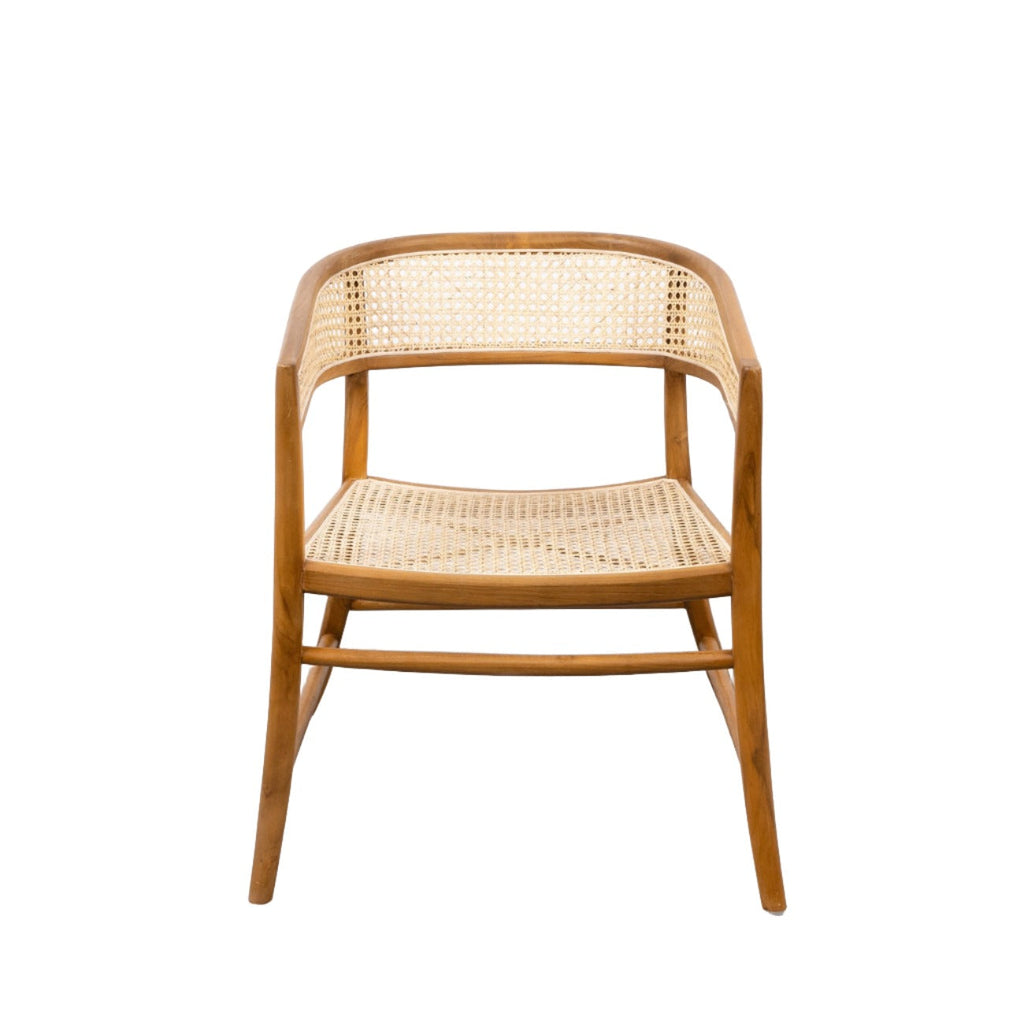 Henley Cane Arm Chair-France & Son-FL1039-Dining Chairs-1-France and Son