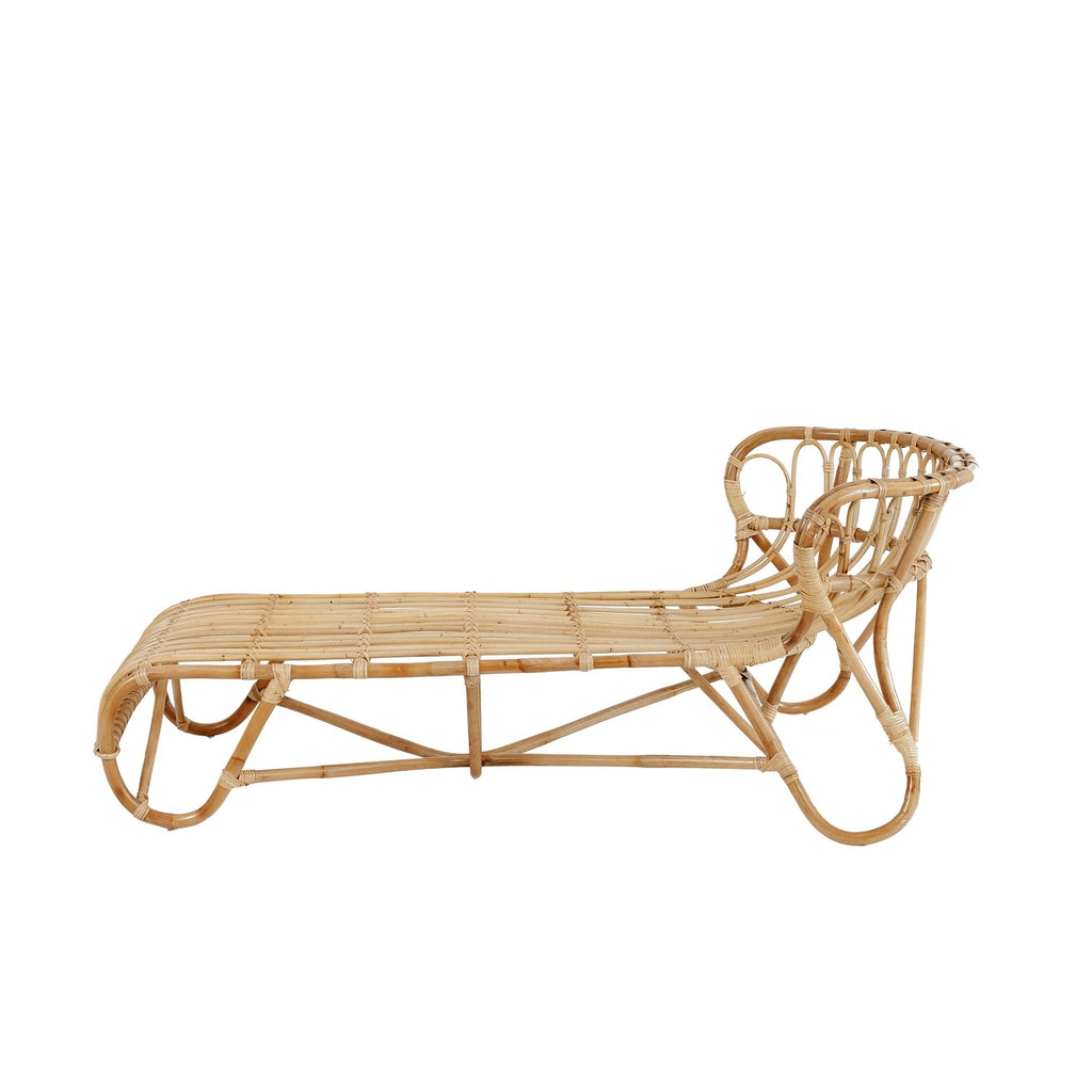 Viggo Foxy Rattan Chaise Lounge-France & Son-FL1041-Chaise Lounges-1-France and Son