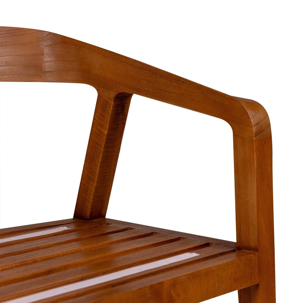 Fields Teak Dining Arm Chair-France & Son-FL1094BGE-Dining Chairs-2-France and Son