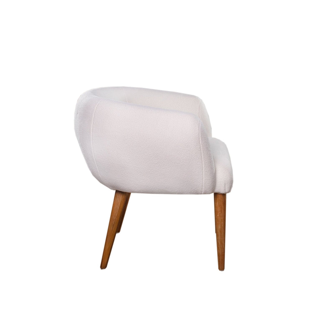 Royere Polar Bear Dining Chair-France & Son-FL1098IVORY-Dining Chairs-2-France and Son