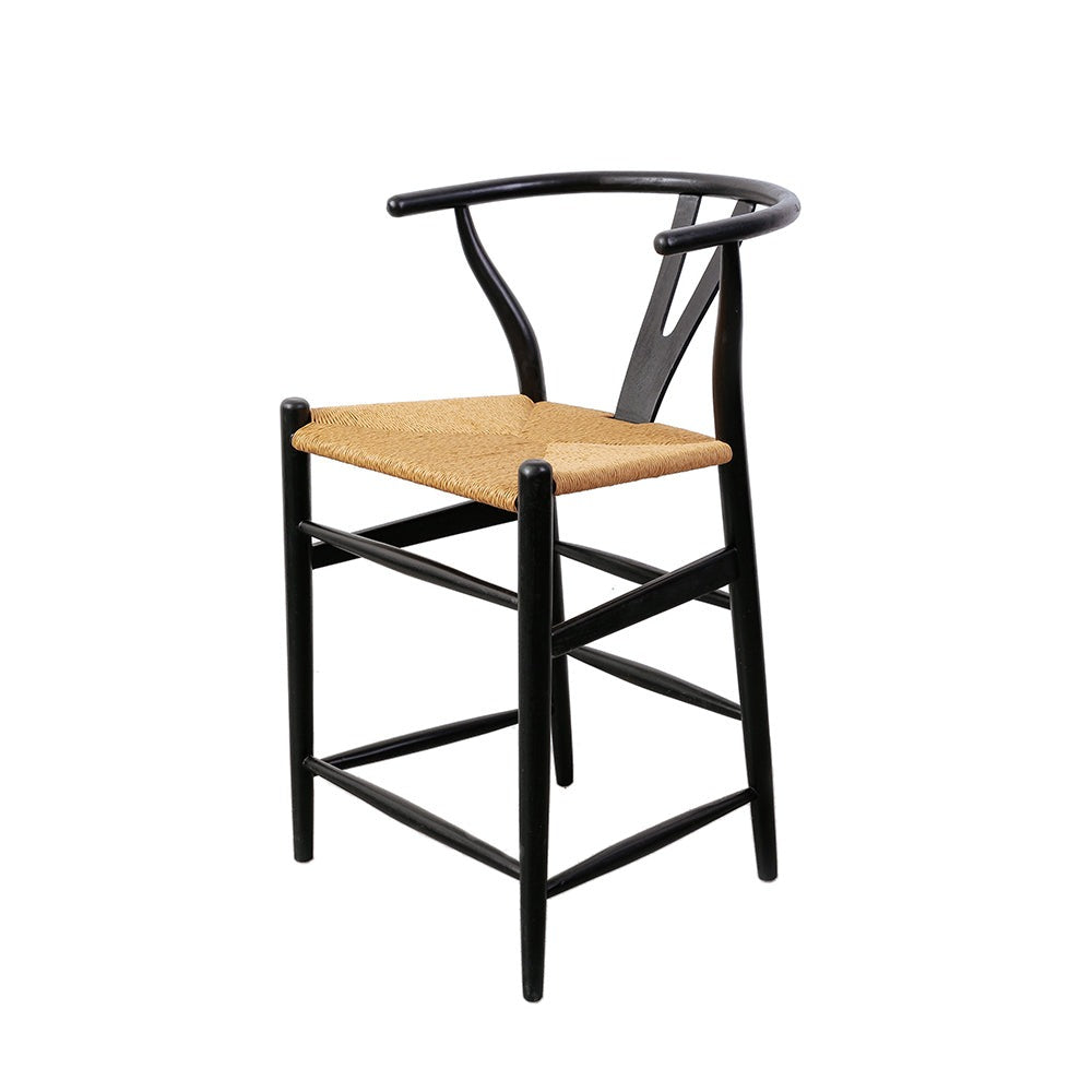 Wishbone Teak Counter Stool-France & Son-FL1180NTRL-Bar StoolsNatural-3-France and Son