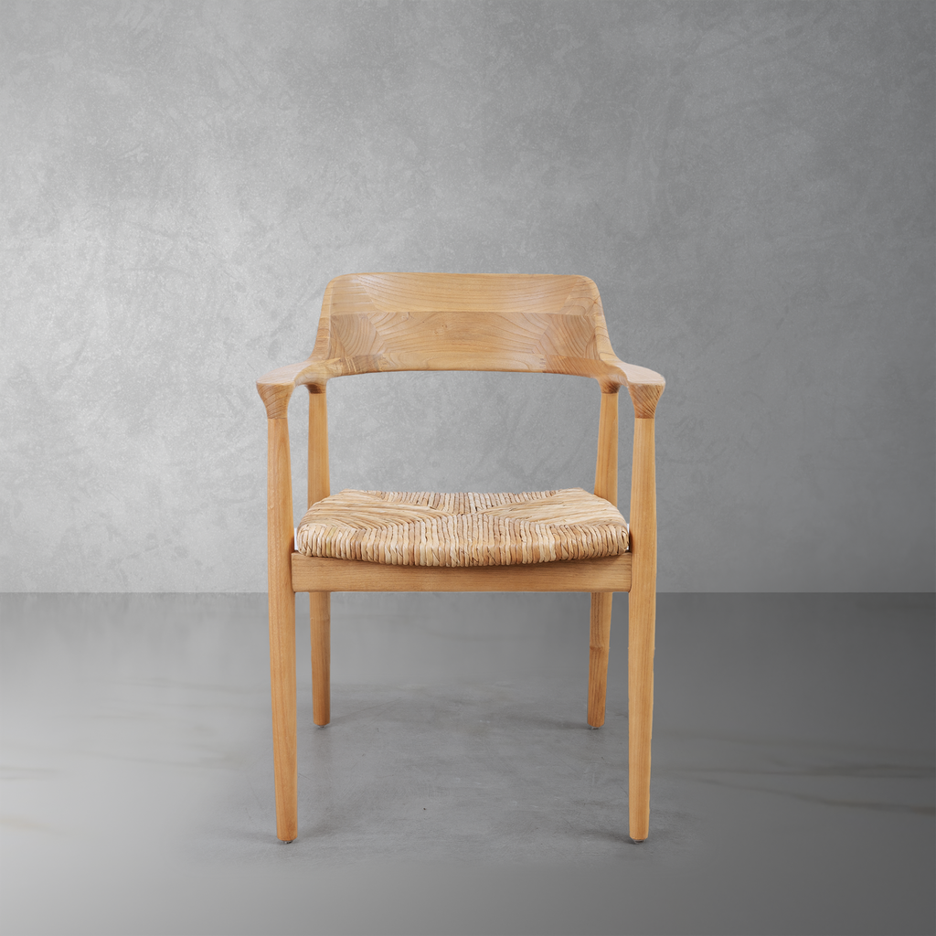 Perriand Teak Outdoor Dining Chair-France & Son-FL1351-Dining Chairs-1-France and Son