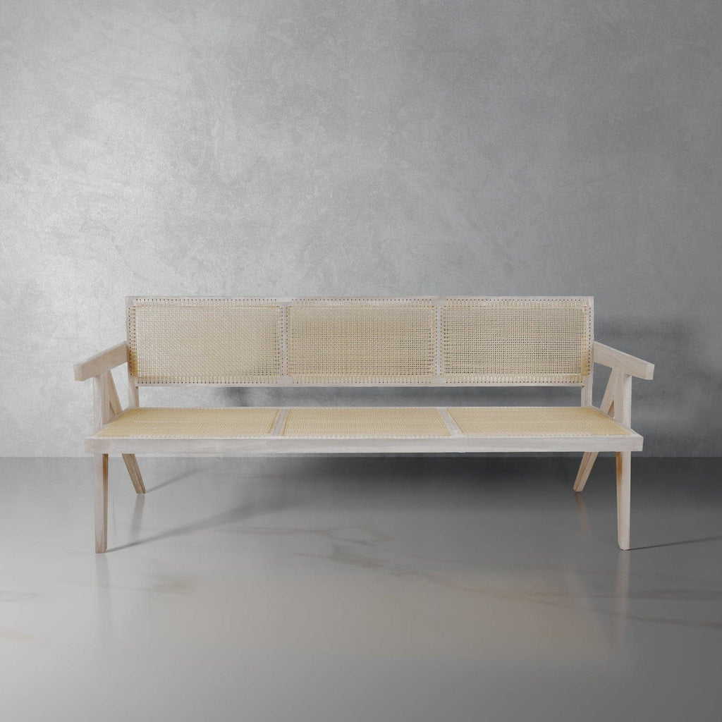 Jeanneret Sofa - Teak Grey-France & Son-FL1367GREY-SYN-Outdoor Sofas-1-France and Son