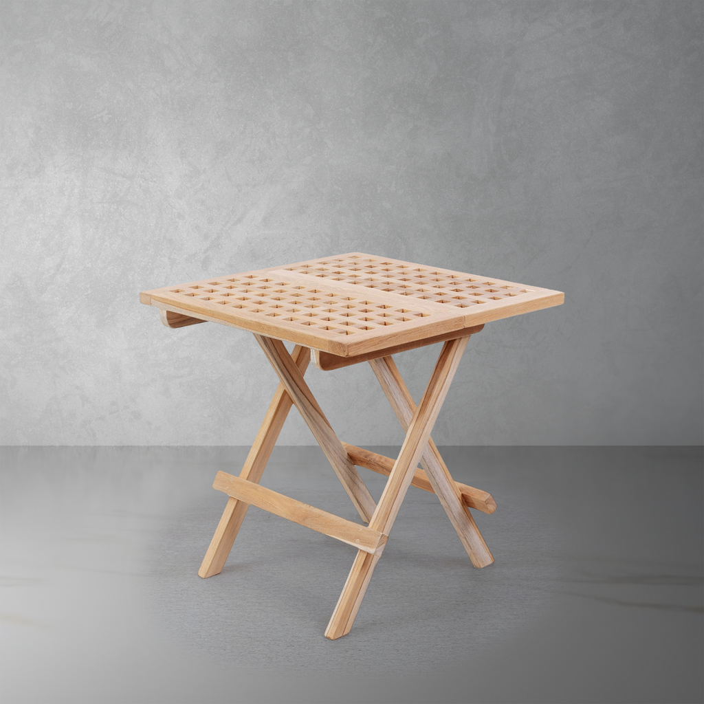 Karsten Teak Folding End Table-France & Son-FL1475-Side Tables-6-France and Son