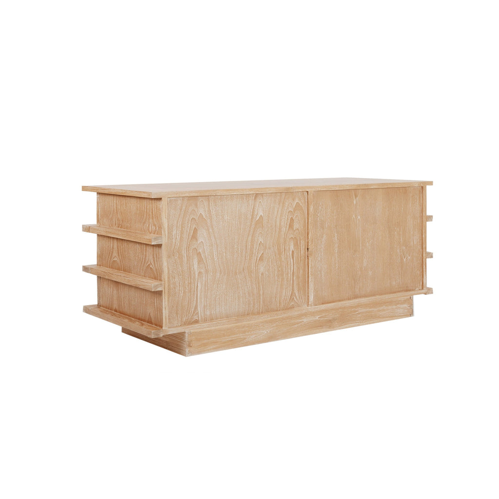 Nerthus Cane Chest - Large-France & Son-FL1539BWHTL-Dressers-1-France and Son
