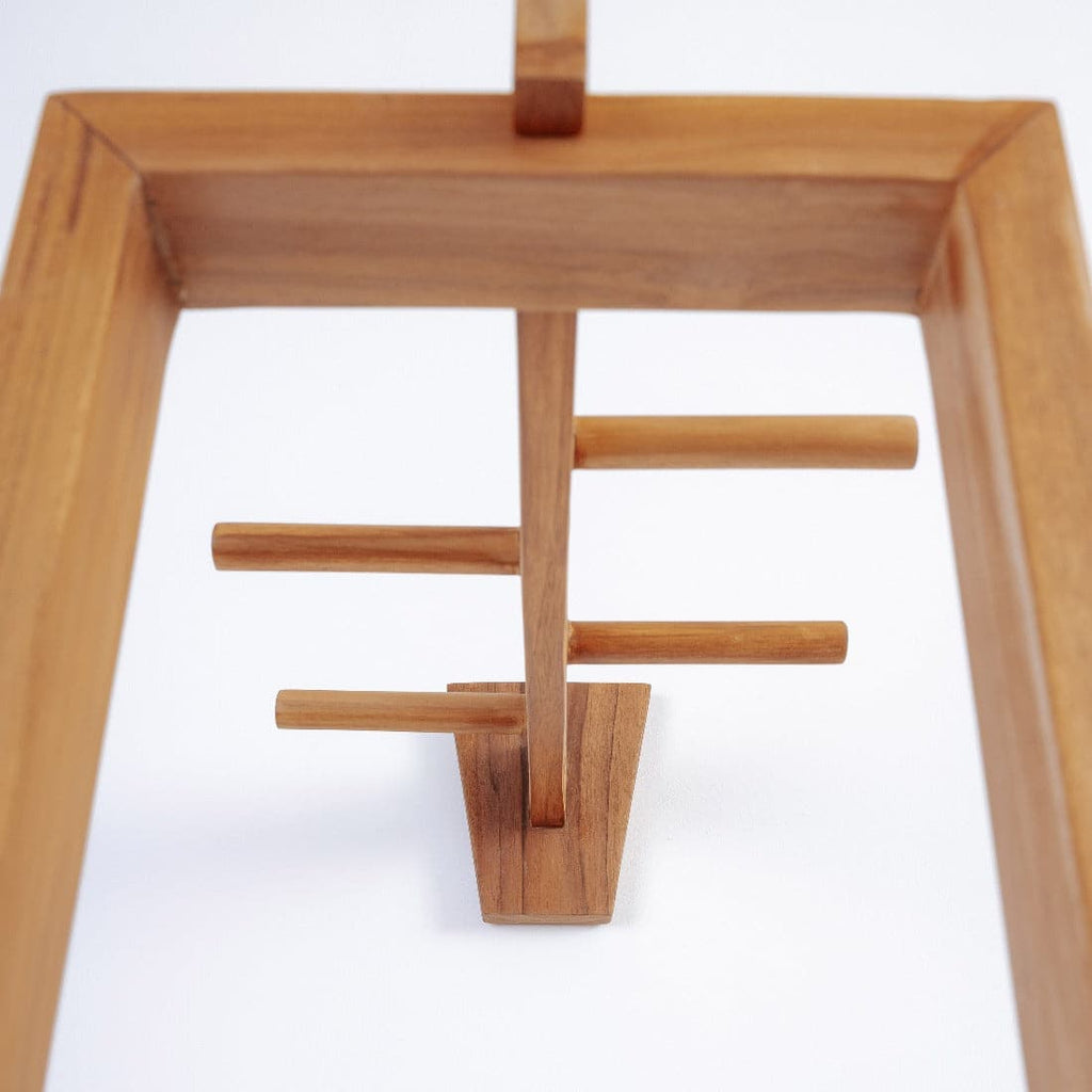 Teak Aiyla Clothes Rack-France & Son-FL1545-Decor-1-France and Son