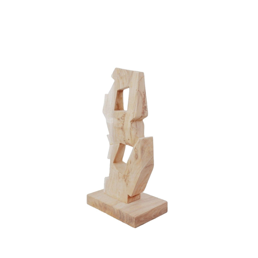 Melite Wood Sculpture-France & Son-FL2013NTRL-Decorative ObjectsNatural-1-France and Son