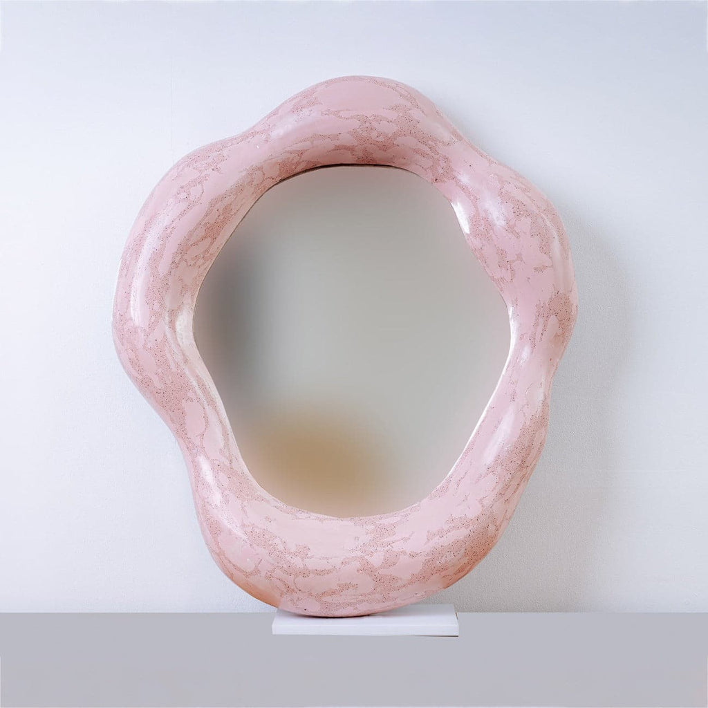 Joleen Wall Mirror-France & Son-FL9058PINK-MirrorsPink-1-France and Son