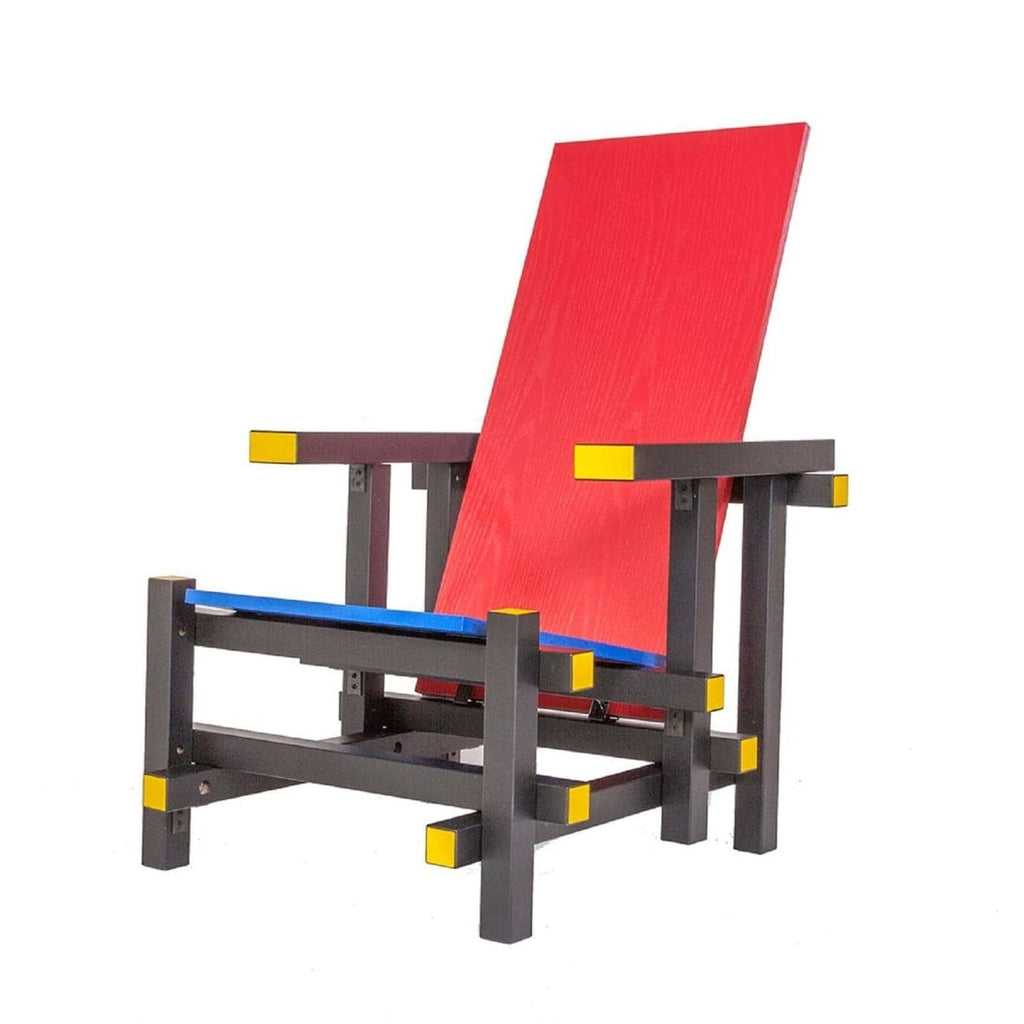 Rietveld Red and Blue Chair-France & Son-FLT1002COLOR-Lounge Chairs-1-France and Son