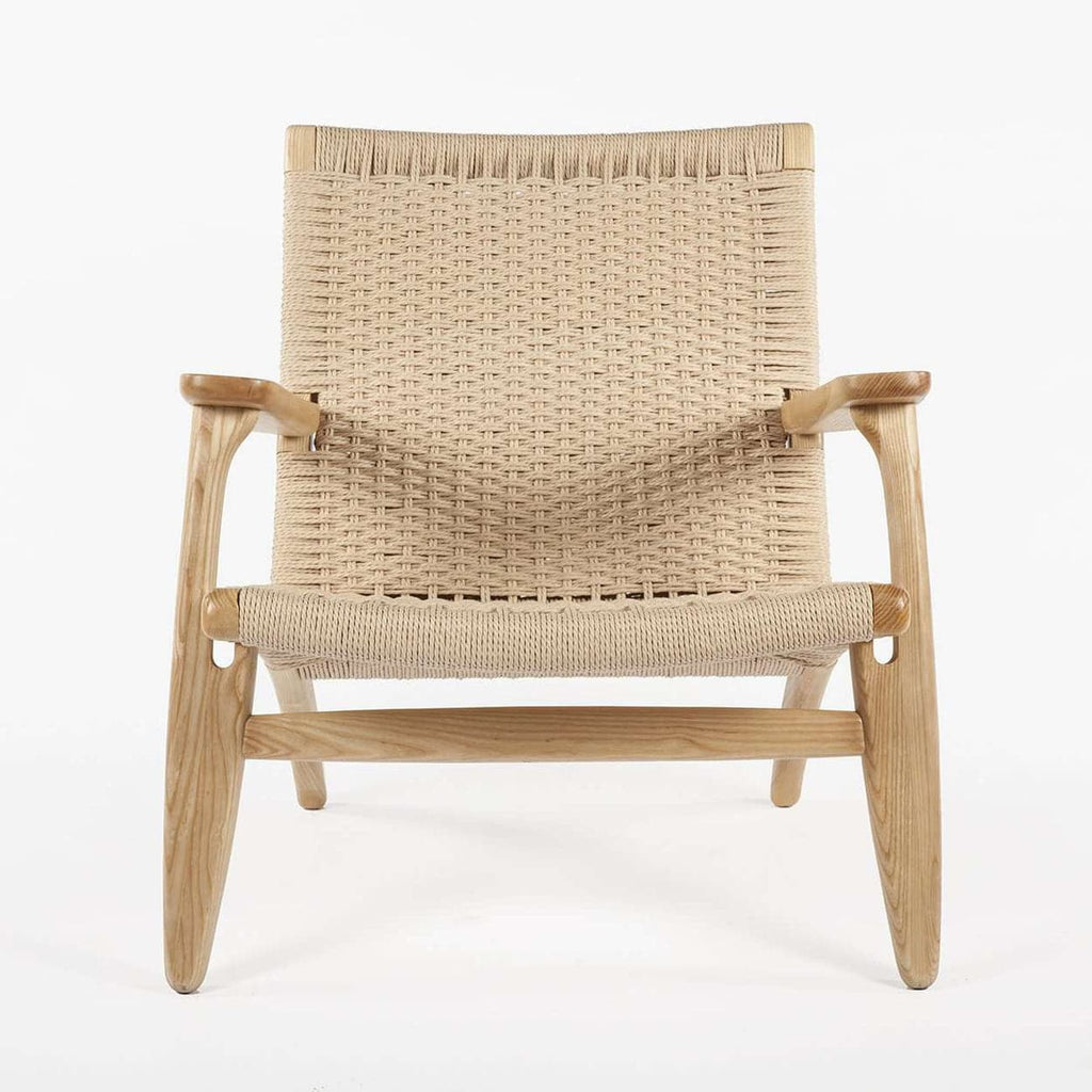 Wegner CH25 Lounge Chair-France & Son-FRC086WALNUT-Lounge ChairsBrown-Single-1-France and Son