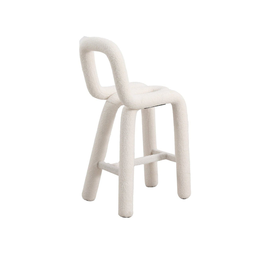 Pipeline Counter Stool-France & Son-FXS1862WHT-Bar Stools-2-France and Son