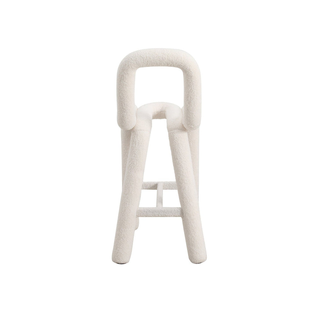 Pipeline Counter Stool-France & Son-FXS1862WHT-Bar Stools-2-France and Son