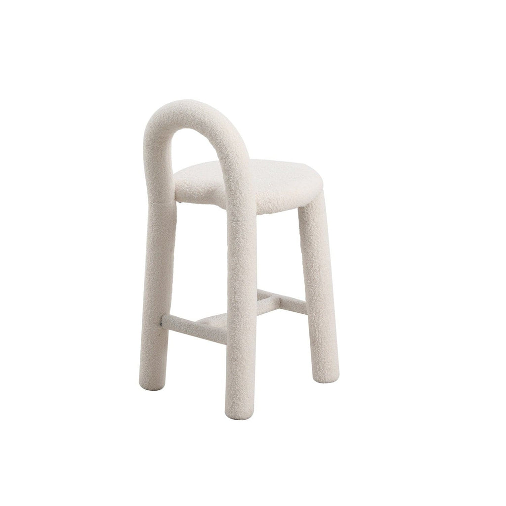 Pipeline Heart Counter Stool-France & Son-FXS1883WHT-Bar Stools-1-France and Son