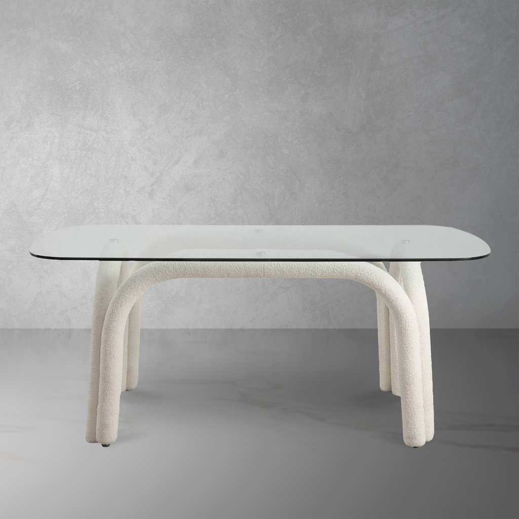 Pipeline Dining Table - Rectangle-France & Son-FXT1885WHT-Dining Tables-3-France and Son