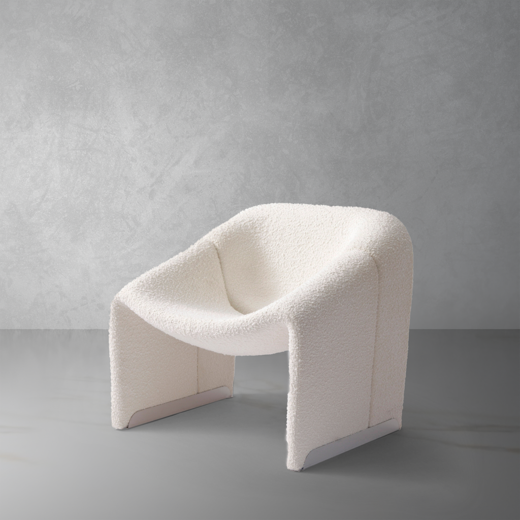 Groovy M Lounge Chair-France & Son-FYC1291OWHT-Lounge Chairs-2-France and Son