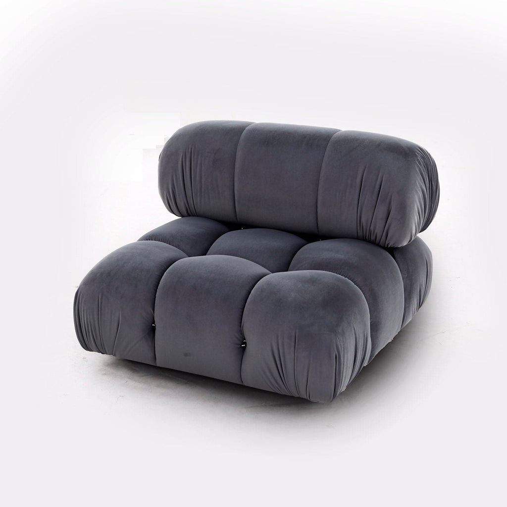 Bellini Modular Sofa Parts - Velvet-France & Son-FYS0761LIVORY-SectionalsLeft Arm Part (When Facing)-1-France and Son