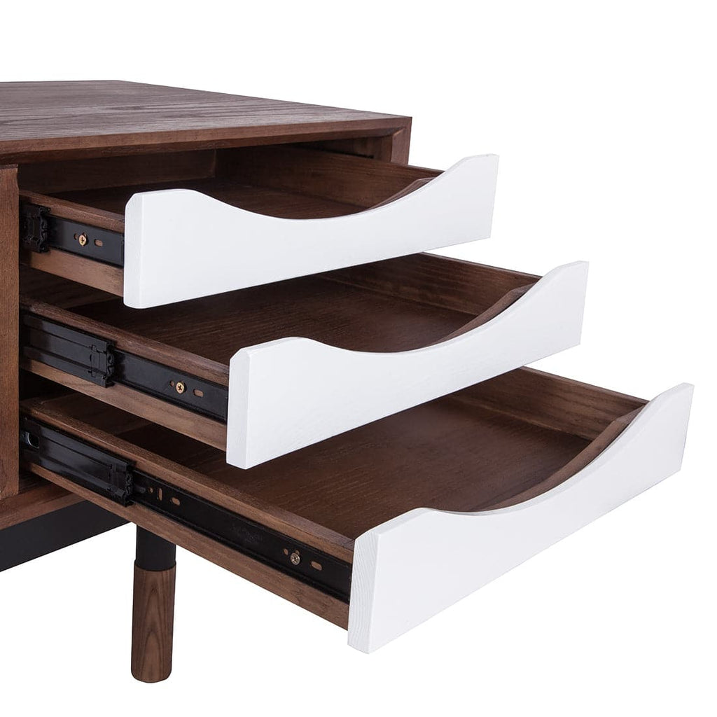 Soren Media Storage - White-France & Son-FZS1816WHITE-Media Storage / TV Stands-1-France and Son