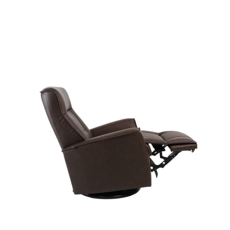 Harstad Small Power Swing Relaxer-Fjords-FJORDS-552116P-120-Lounge ChairsNordic Line Leather 120 Havana-1-France and Son